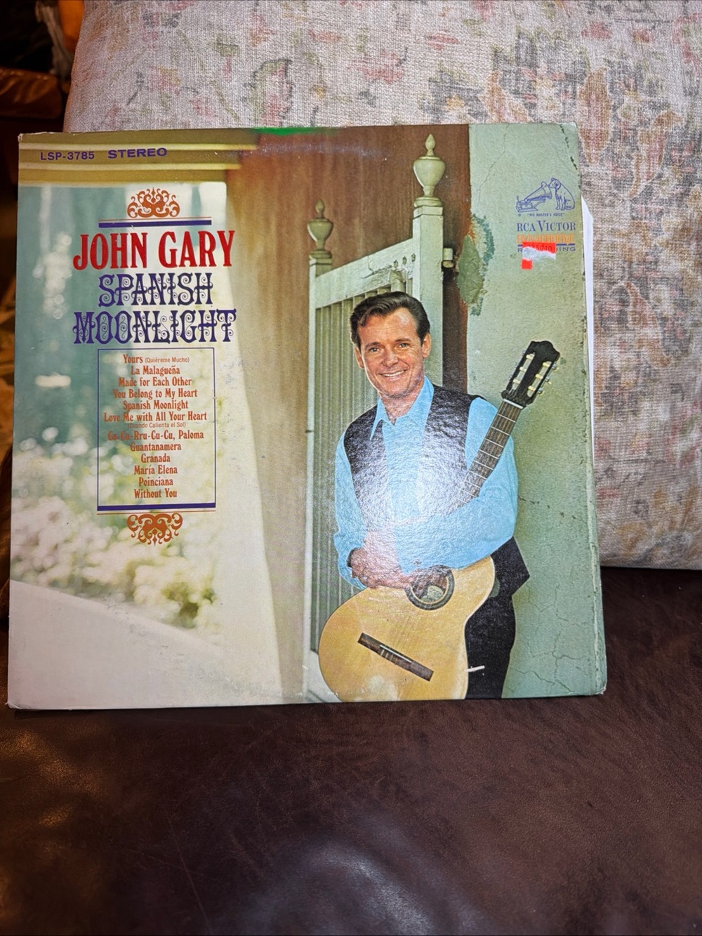 John Gary "Spanish Moonlight" Vinyl Album - Beige & Blue Cover